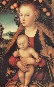 Lucas Cranach The Virgin under the arbol of apples china oil painting reproduction